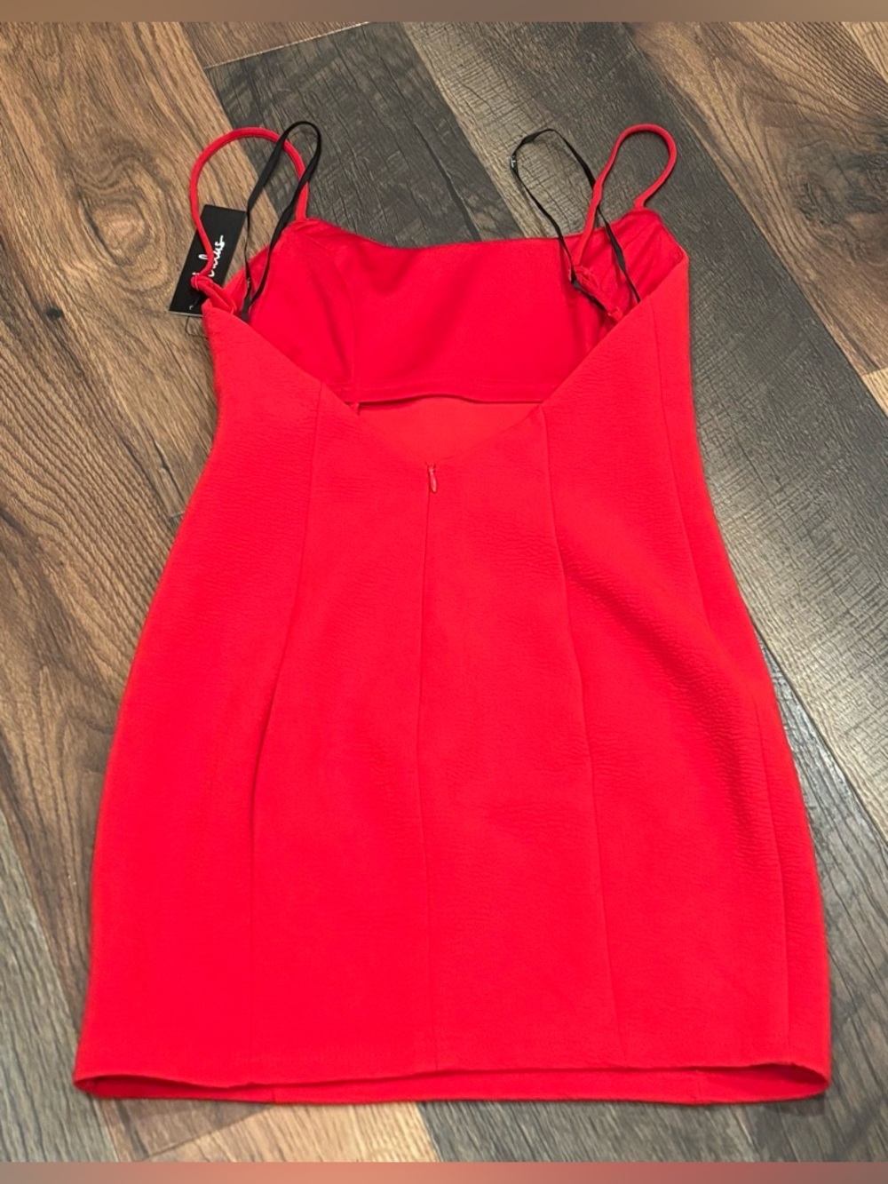 Lulu's NWT Flaunt It  Red Bodycon Bodycon Mini Dress Size Small - Picture 7 of 10
